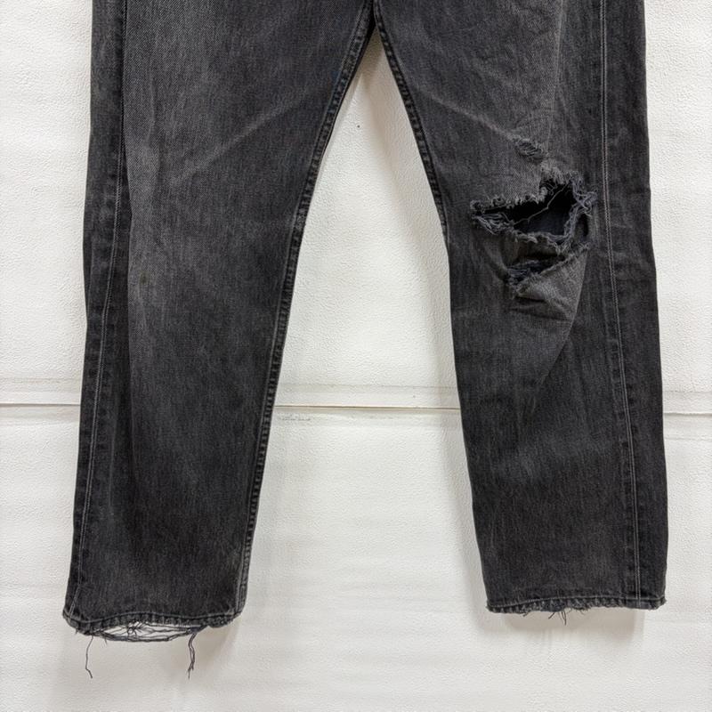 リーバイス Levi s パンツ デニム、ジーンズ 501 ブラックデニム フェード フィリピン製 ヴィンテージ 30インチ 黒 / ブラック / black メンズ USED 古着 中古 50164223