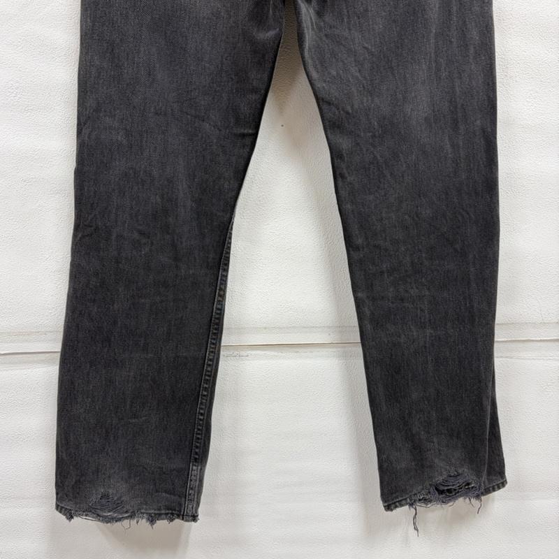 リーバイス Levi s パンツ デニム、ジーンズ 501 ブラックデニム フェード フィリピン製 ヴィンテージ 30インチ 黒 / ブラック / black メンズ USED 古着 中古 50164223
