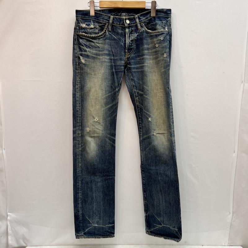 ヒステリックグラマー HYSTERIC GLAMOUR パンツ デニム、ジーンズ 00s ノブスリム ヴィンテージ加工 スタッズ デニム 4AP-2343 32インチ メンズ USED 古着 中古 50164224