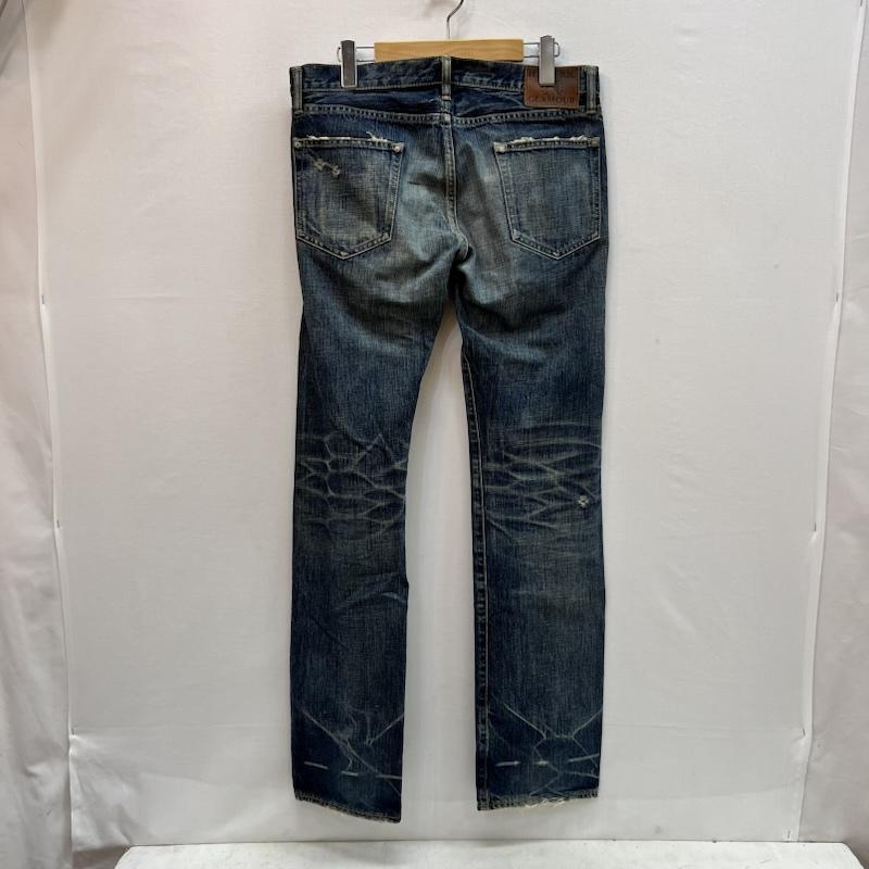 ヒステリックグラマー HYSTERIC GLAMOUR パンツ デニム、ジーンズ 00s ノブスリム ヴィンテージ加工 スタッズ デニム 4AP-2343 32インチ メンズ USED 古着 中古 50164224