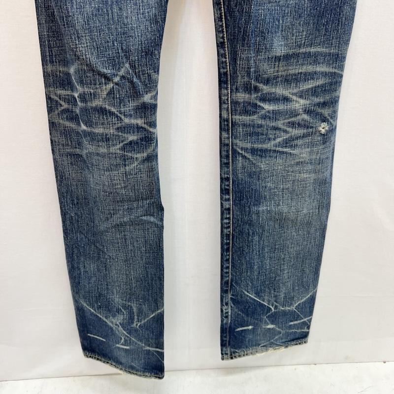 ヒステリックグラマー HYSTERIC GLAMOUR パンツ デニム、ジーンズ 00s ノブスリム ヴィンテージ加工 スタッズ デニム 4AP-2343 32インチ メンズ USED 古着 中古 50164224