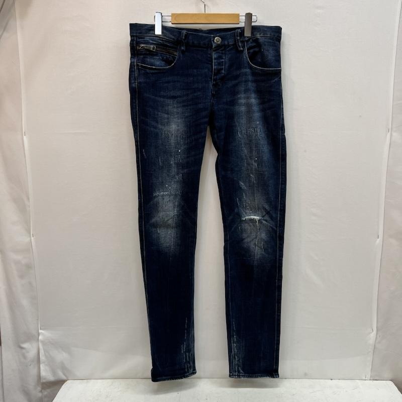 エンポリオアルマーニ EMPORIO ARMANI パンツ デニム、ジーンズ ダメージ加工 スキニー デニムパンツ 6X1J10 1DATZ 33インチ メンズ USED 古着 中古 50164225