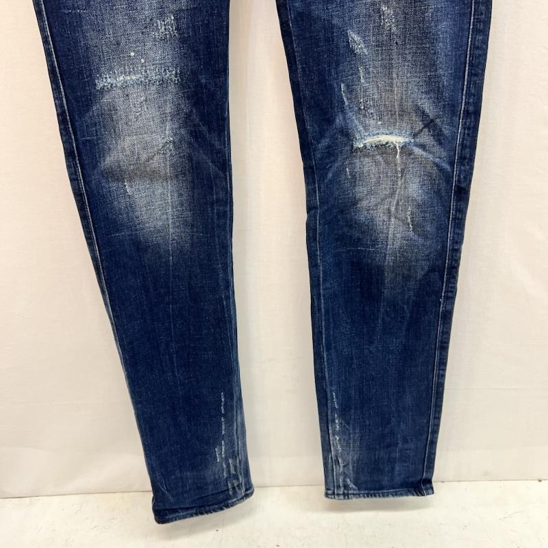 エンポリオアルマーニ EMPORIO ARMANI パンツ デニム、ジーンズ ダメージ加工 スキニー デニムパンツ 6X1J10 1DATZ 33インチ メンズ USED 古着 中古 50164225