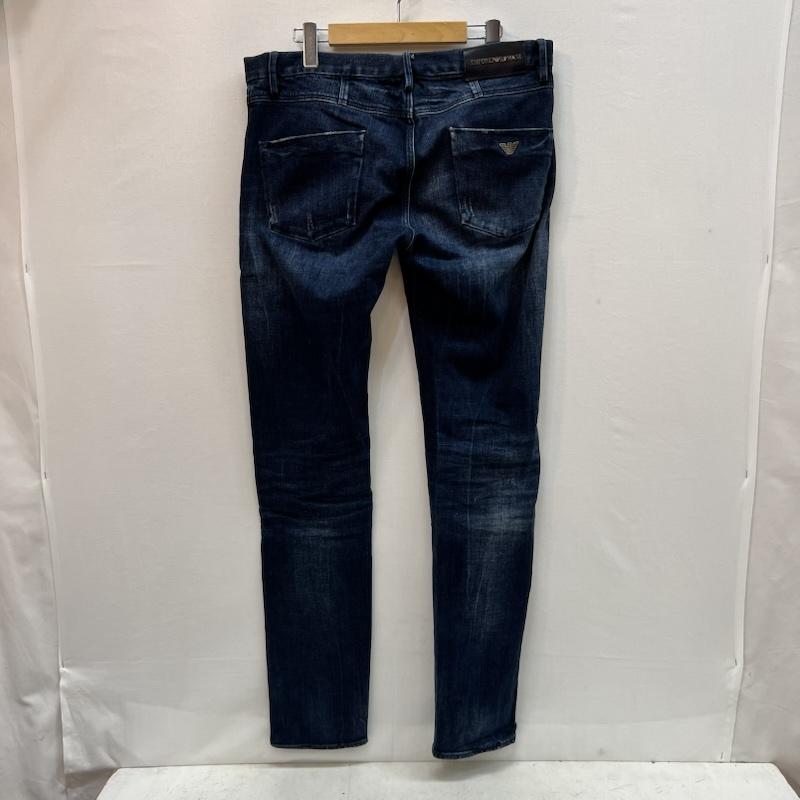 エンポリオアルマーニ EMPORIO ARMANI パンツ デニム、ジーンズ ダメージ加工 スキニー デニムパンツ 6X1J10 1DATZ 33インチ メンズ USED 古着 中古 50164225