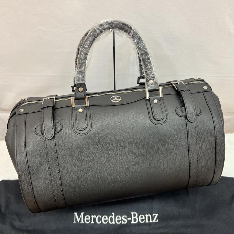 古着 USED ボストンバッグ ボストンバッグ ゴールドファイル メルセデス・ベンツ コラボ ボストンバック レザー - 黒 / ブラック / black メンズ USED 古着 中古 50164230
