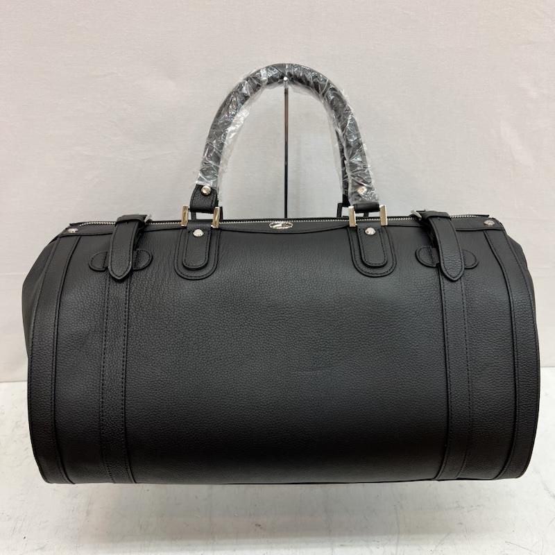 古着 USED ボストンバッグ ボストンバッグ ゴールドファイル メルセデス・ベンツ コラボ ボストンバック レザー - 黒 / ブラック / black メンズ USED 古着 中古 50164230