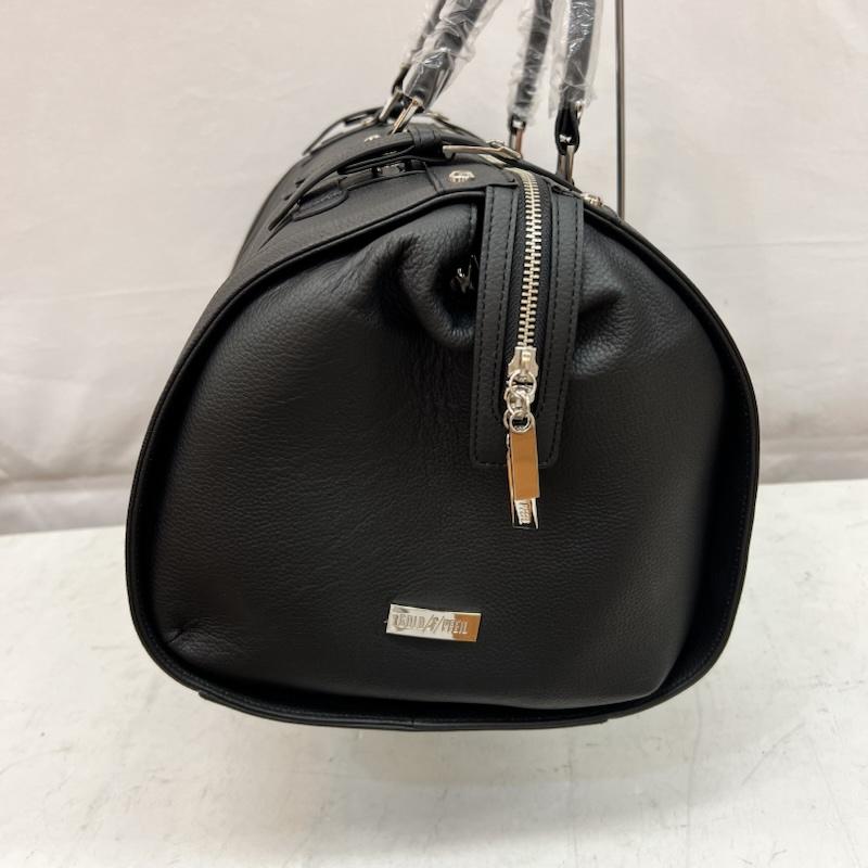 古着 USED ボストンバッグ ボストンバッグ ゴールドファイル メルセデス・ベンツ コラボ ボストンバック レザー - 黒 / ブラック / black メンズ USED 古着 中古 50164230