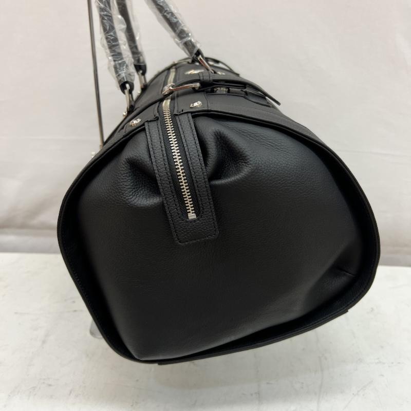 古着 USED ボストンバッグ ボストンバッグ ゴールドファイル メルセデス・ベンツ コラボ ボストンバック レザー - 黒 / ブラック / black メンズ USED 古着 中古 50164230