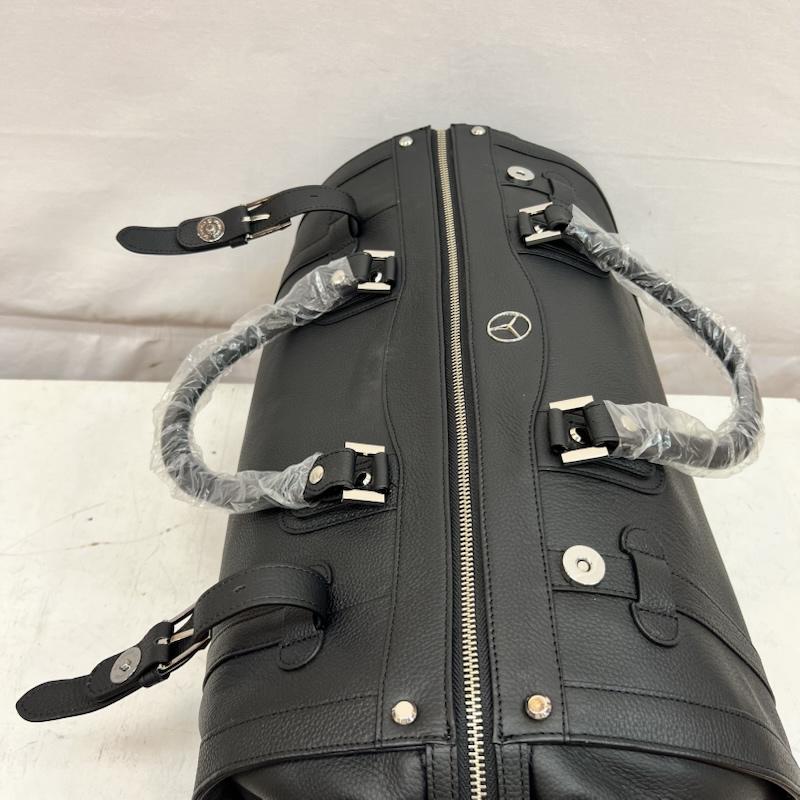 古着 USED ボストンバッグ ボストンバッグ ゴールドファイル メルセデス・ベンツ コラボ ボストンバック レザー - 黒 / ブラック / black メンズ USED 古着 中古 50164230