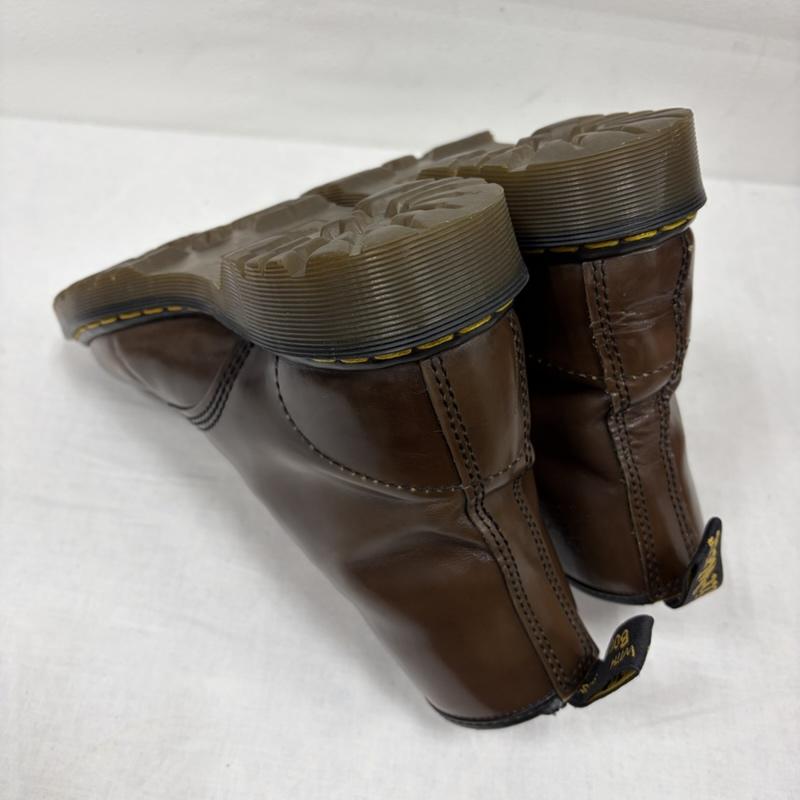 ドクターマーチン Dr.Martens ブーツ ショートブーツ 8ホール ブラウンレザー ショートブーツ イングランド製 英国製 ヴィンテージ UK9 28cm UK：9 ワンポイント X ロゴ、文字 茶 / ブラウン / brown X 赤 / レッド / red メンズ USED 古着 中古 50164232