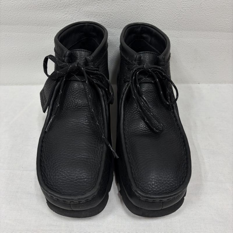 クラークス オリジナルズ Clarks Originals 革靴 革靴 ワラビー デッキシューズ チャッカブーツ GORE-TEX ゴアテックス レザー 28.0cm 無地 黒 / ブラック / black メンズ USED 古着 中古 50164234