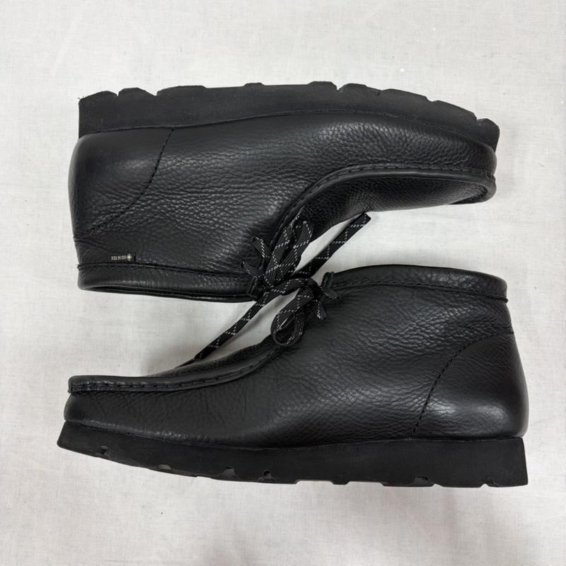 クラークス オリジナルズ Clarks Originals 革靴 革靴 ワラビー デッキシューズ チャッカブーツ GORE-TEX ゴアテックス レザー 28.0cm 無地 黒 / ブラック / black メンズ USED 古着 中古 50164234