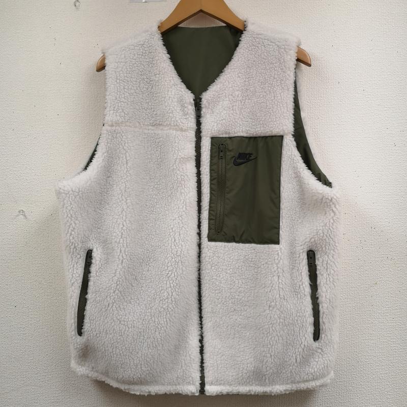 ナイキ NIKE ベスト ベスト 中綿 ボア フリース リバーシブル 2WAY DQ4879-113 L カーキ / カーキ / khaki メンズ USED 古着 中古 50164239