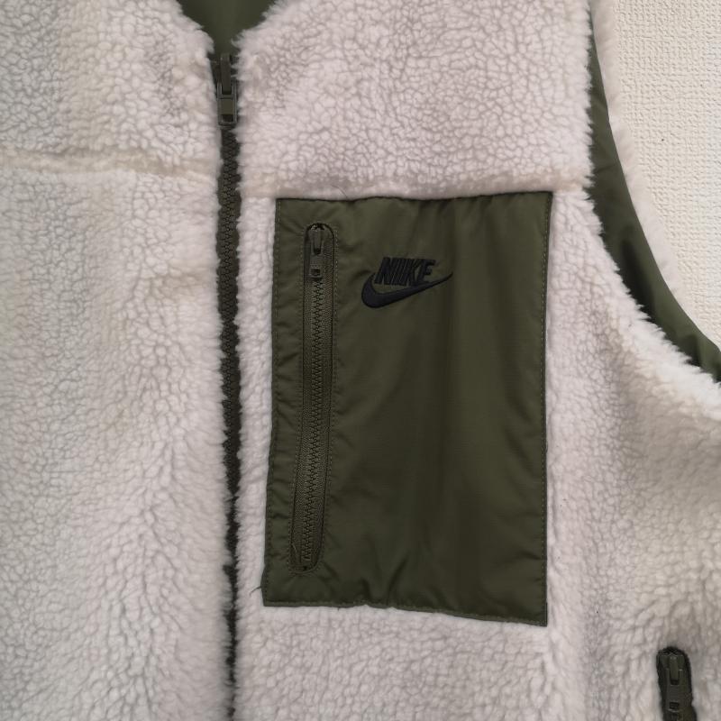 ナイキ NIKE ベスト ベスト 中綿 ボア フリース リバーシブル 2WAY DQ4879-113 L カーキ / カーキ / khaki メンズ USED 古着 中古 50164239
