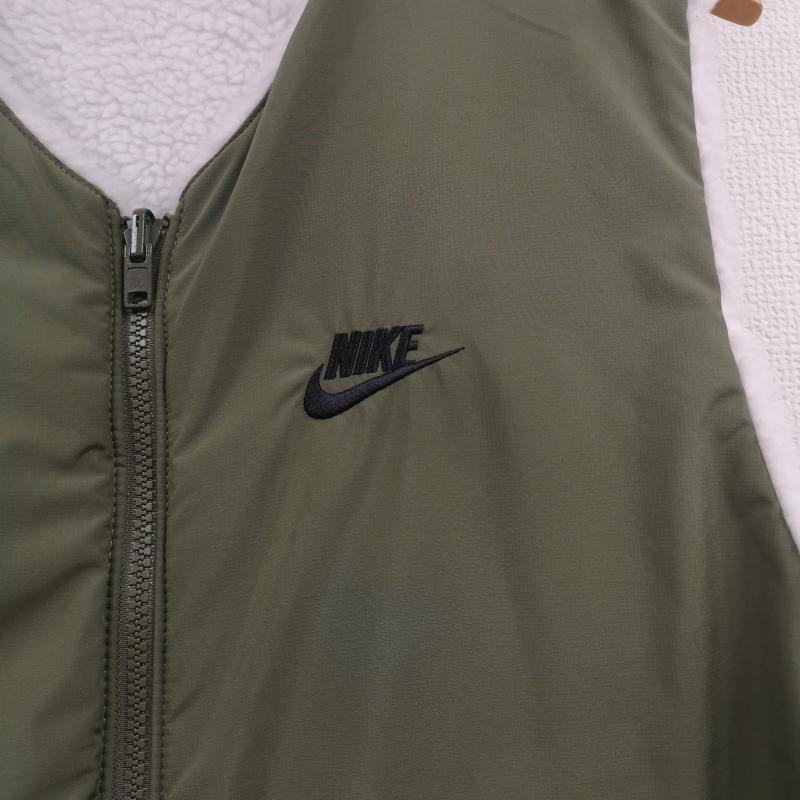 ナイキ NIKE ベスト ベスト 中綿 ボア フリース リバーシブル 2WAY DQ4879-113 L カーキ / カーキ / khaki メンズ USED 古着 中古 50164239