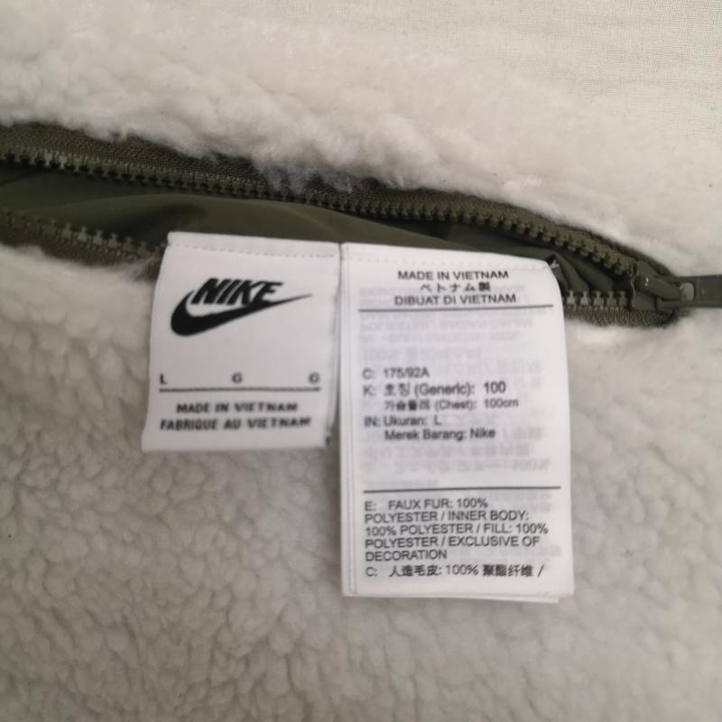 ナイキ NIKE ベスト ベスト 中綿 ボア フリース リバーシブル 2WAY DQ4879-113 L カーキ / カーキ / khaki メンズ USED 古着 中古 50164239