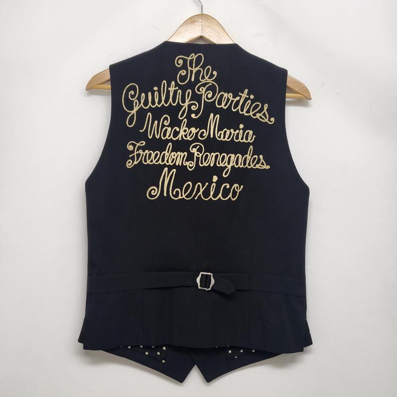 ワコマリア WACKO MARIA ベスト ベスト 09AW-VES-18 ドット柄 刺繍 ベスト ブラック L L 黒 / ブラック / black メンズ USED 古着 中古 50164241