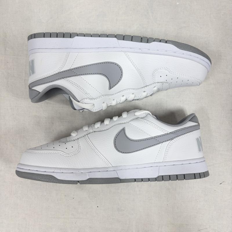 ナイキ NIKE スニーカー スニーカー BIGNIKE LOW クラシック ローカットスニーカー 355152-106 26.5cm ロゴ、文字 白 / ホワイト / white X 灰 / グレー / gray メンズ USED 古着 中古 50164246