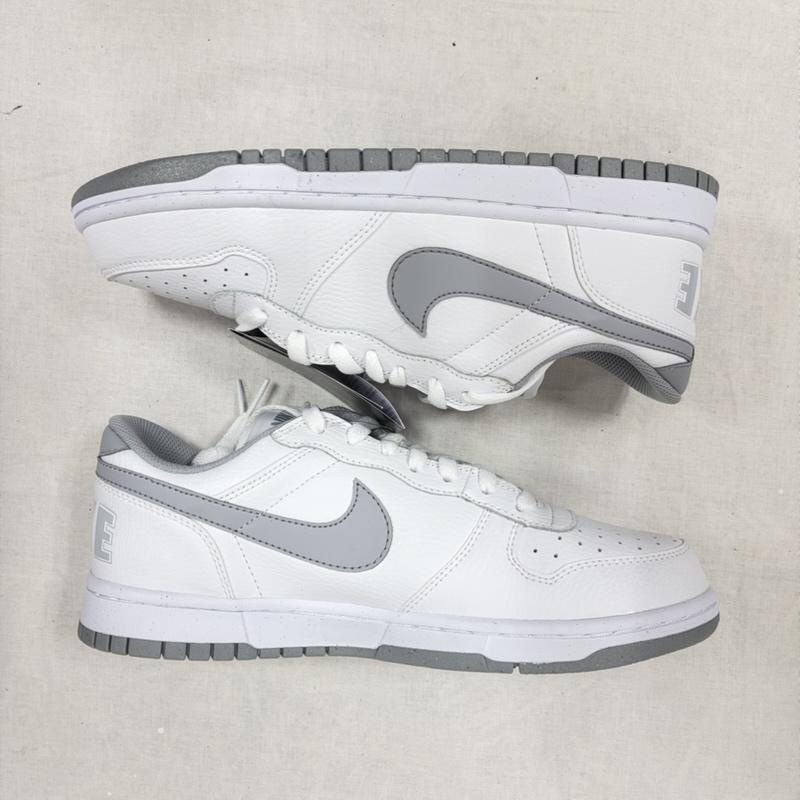 ナイキ NIKE スニーカー スニーカー BIGNIKE LOW クラシック ローカットスニーカー 355152-106 26.5cm ロゴ、文字 白 / ホワイト / white X 灰 / グレー / gray メンズ USED 古着 中古 50164246