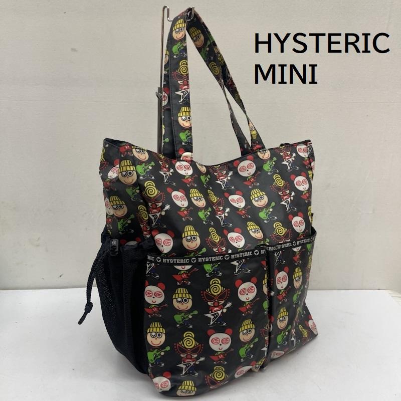 ヒステリック ミニ HYSTERIC MINI マザーズバッグ マザーズバッグ 2WAY 総柄 キャラクター トートバッグ マザーズ バッグ 黒 / ブラック / black レディース USED 古着 中古 50164249