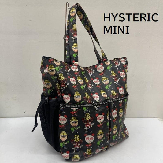 ヒステリック ミニ HYSTERIC MINI マザーズバッグ マザーズバッグ 2WAY 総柄 キャラクター トートバッグ マザーズ バッグ 黒 / ブラック / black レディース USED 古着 中古 50164249