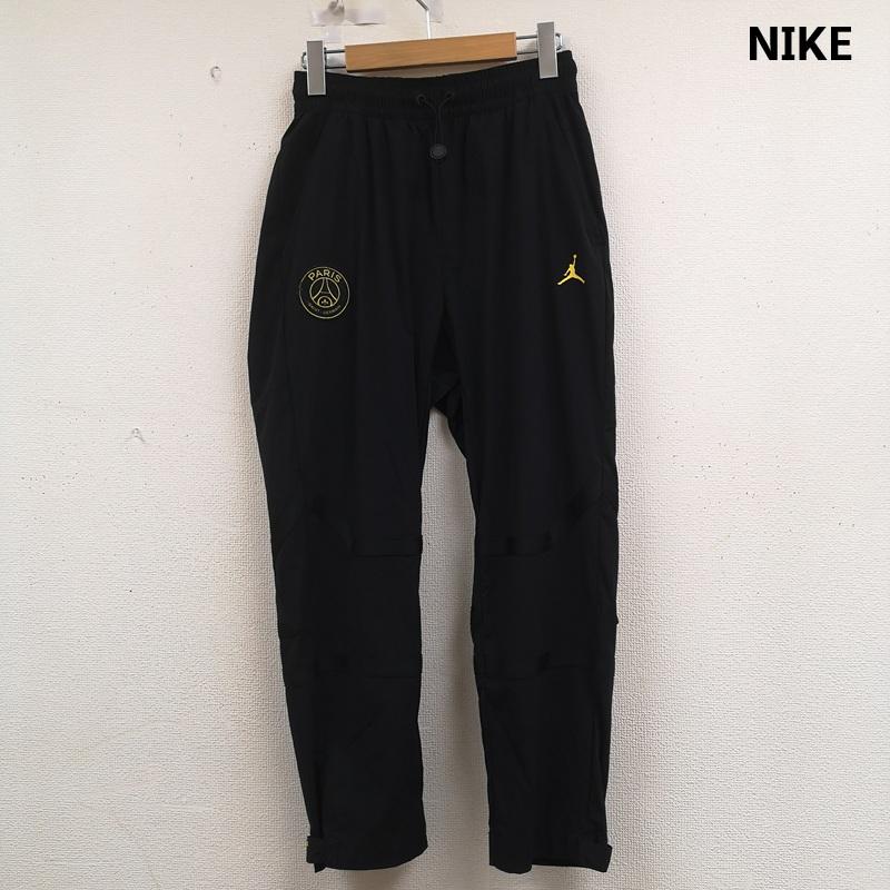 ナイキ NIKE パンツ ワークパンツ、ペインターパンツ PSG×JORDAN ジャンプマンロゴ ナイロン スナップボタン アジャスターボタン DV0618-010 S 黒 / ブラック / black メンズ USED 古着 中古 50164251