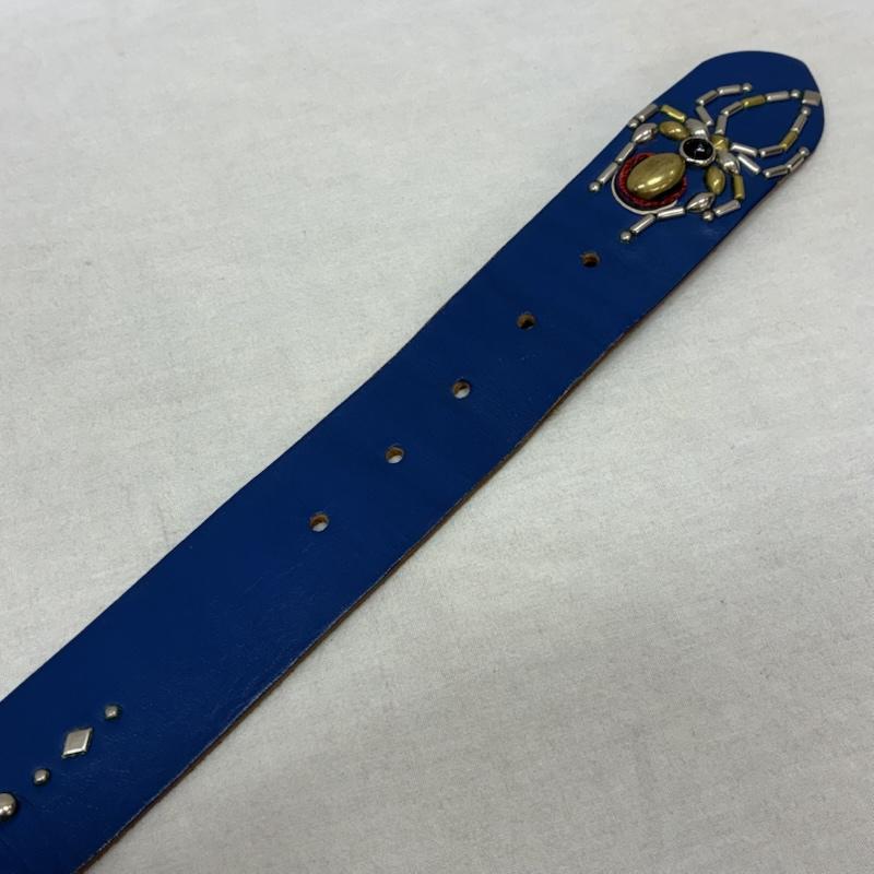 ウルフズヘッド WOLF S HEAD ベルト・バックル ベルト レザー 部分リザード スパイダー スタッズ ベルト 34 - メンズ USED 古着 中古 50164257