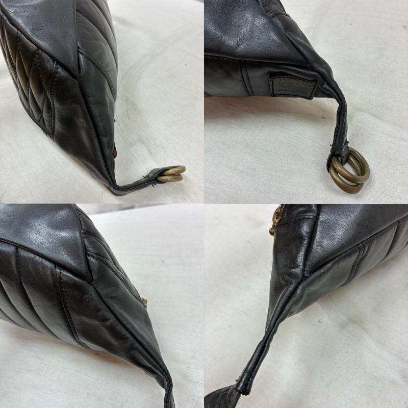 バックドロップ BACKDROP ウエストバッグ ウエストバッグ DIA Waist Bag ダイヤモンド ステッチ レザー ウエストバッグ 真鍮パーツ - メンズ USED 古着 中古 50164258