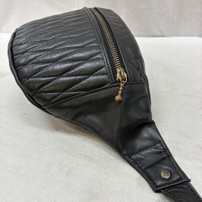 バックドロップ BACKDROP ウエストバッグ ウエストバッグ DIA Waist Bag ダイヤモンド ステッチ レザー ウエストバッグ 真鍮パーツ - メンズ USED 古着 中古 50164258