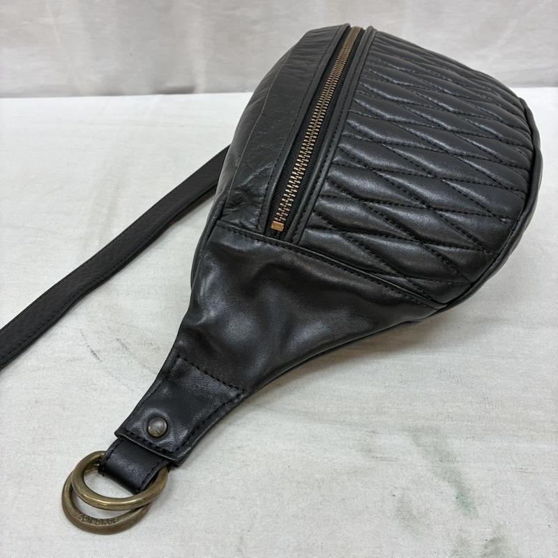 バックドロップ BACKDROP ウエストバッグ ウエストバッグ DIA Waist Bag ダイヤモンド ステッチ レザー ウエストバッグ 真鍮パーツ - メンズ USED 古着 中古 50164258