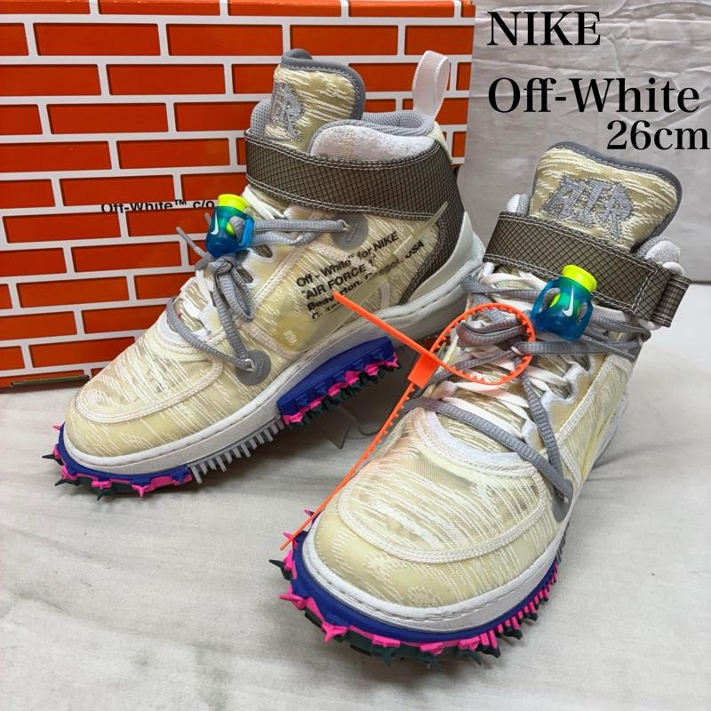 ナイキ NIKE スニーカー スニーカー Off-White オフホワイト AIR FORCE 1 MID SP エアフォース1 DO6290-100 スニーカー 26.0cm メンズ USED 古着 中古 50164262