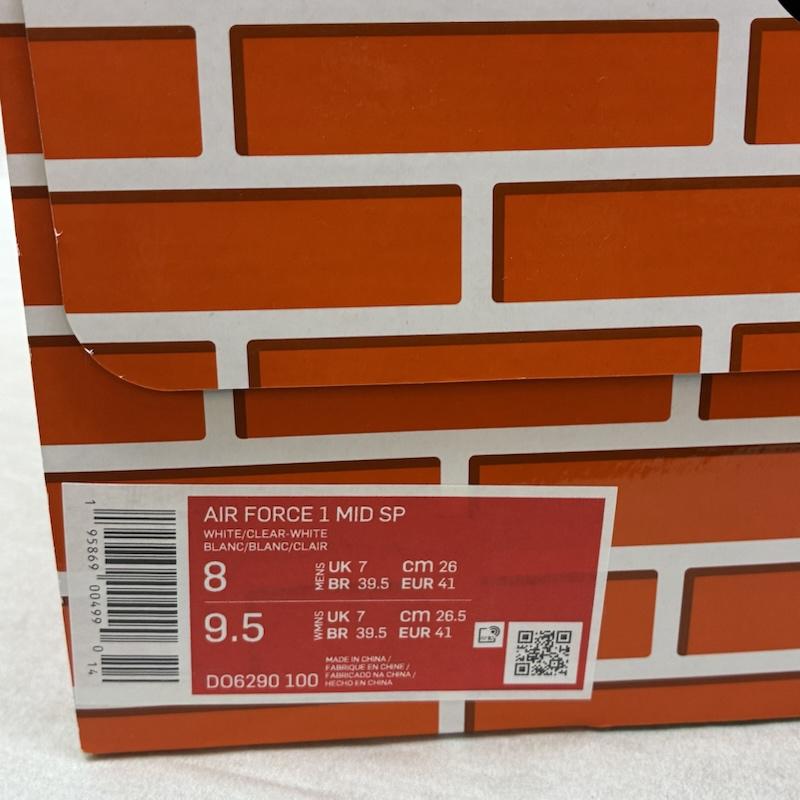 ナイキ NIKE スニーカー スニーカー Off-White オフホワイト AIR FORCE 1 MID SP エアフォース1 DO6290-100 スニーカー 26.0cm メンズ USED 古着 中古 50164262