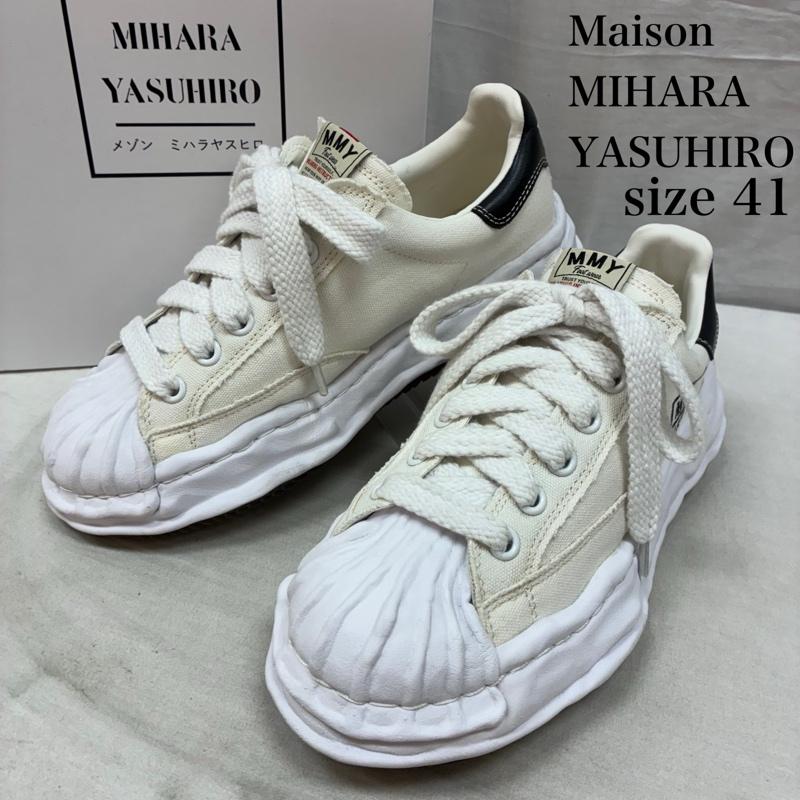 ミハラヤスヒロ MIHARAYASUHIRO スニーカー スニーカー BLAKEY OG Sole Canvas Low-top Sneaker ブレイキー キャンバス スニーカー A08FW735 size41 26.0cm メンズ USED 古着 中古 50164263
