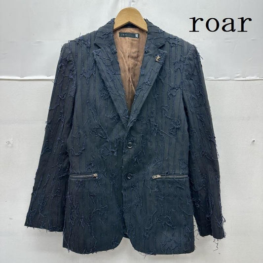 ロア－ roar ジャケット、上着 ジャケット、ブレザー 00s 初期 タグ ジャガード フリンジ テーラ－ド ジャケット - 黒 / ブラック / black メンズ USED 古着 中古 50164265
