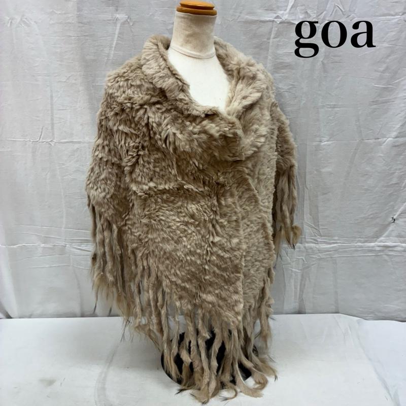 ゴア goa トップス トップス 毛皮 リアル ラビット ファー フリンジ プルオーバー ポンチョ ケープ アーカイブ フェアリーグランジ FREE レディース USED 古着 中古 50164266