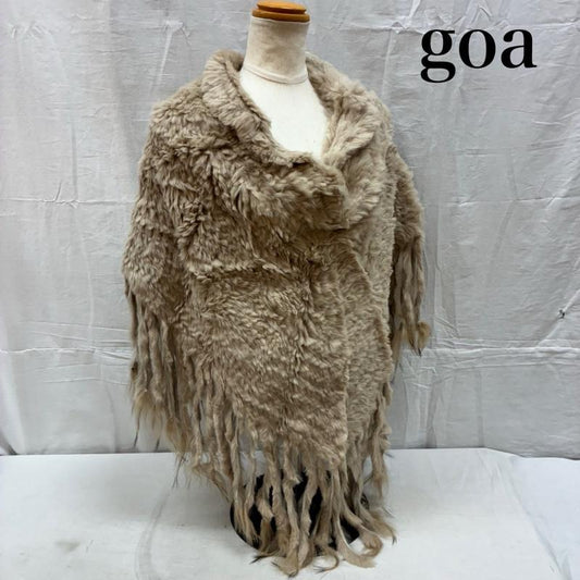 ゴア goa トップス トップス 毛皮 リアル ラビット ファー フリンジ プルオーバー ポンチョ ケープ アーカイブ フェアリーグランジ FREE レディース USED 古着 中古 50164266