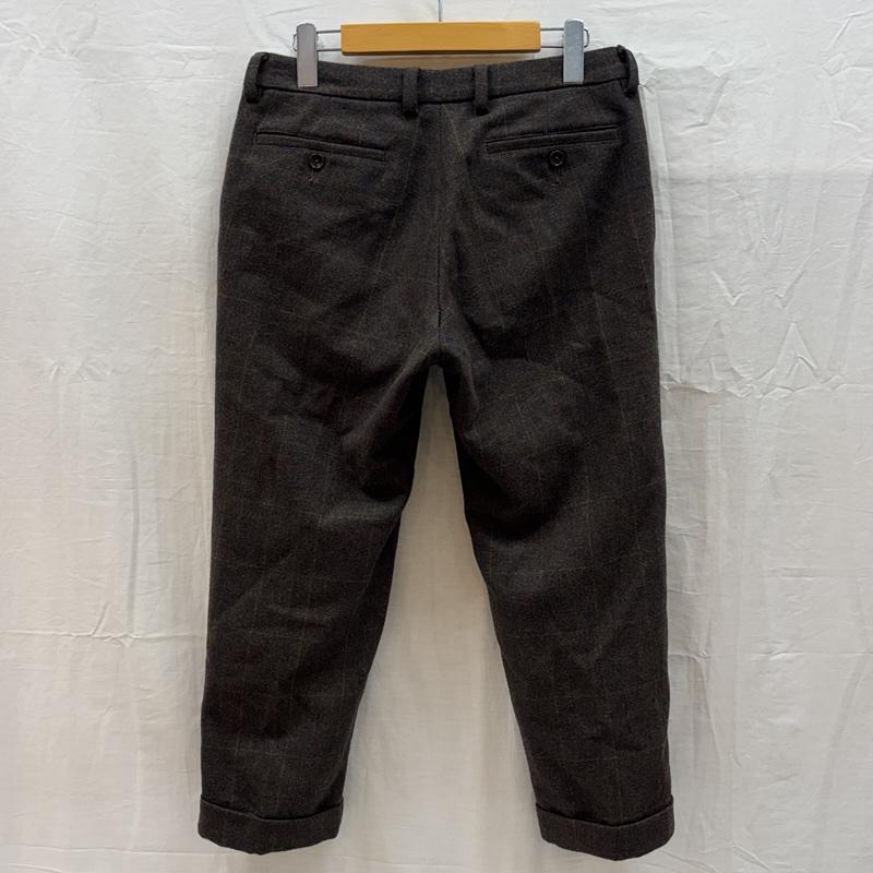 グランマママドーター GRANDMA MAMA DAUGHTER ボトムス ボトムス ウール チェック ノータック スラックス パンツ LOT-GP183 2 チェック レディース USED 古着 中古 50164268