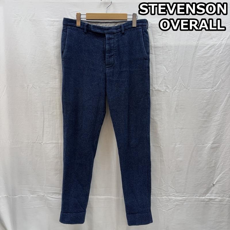 スティーブンソンオーバーオール STEVENSON OVERALL CO. ボトムス ボトムス PT3-IN パームビーチクロス インディゴ コットン テーパード トラウザー パンツ 30インチ メンズ USED 古着 中古 50164269