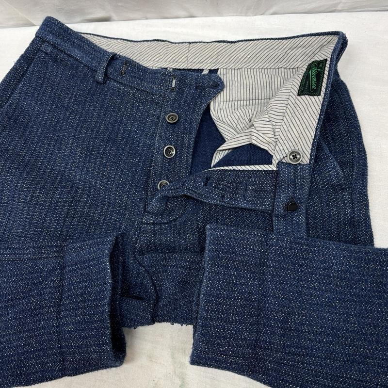 スティーブンソンオーバーオール STEVENSON OVERALL CO. ボトムス ボトムス PT3-IN パームビーチクロス インディゴ コットン テーパード トラウザー パンツ 30インチ メンズ USED 古着 中古 50164269