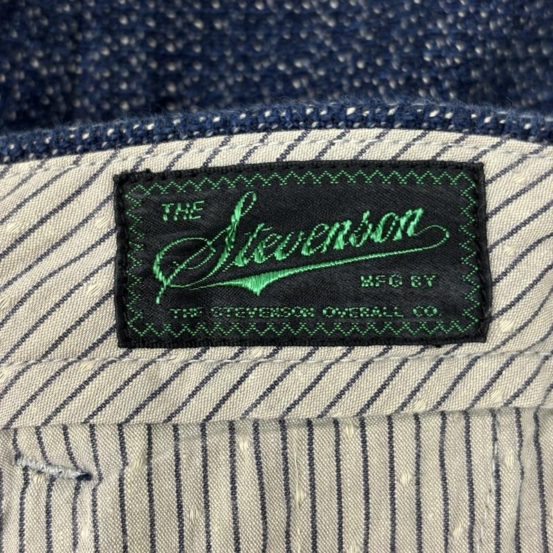 スティーブンソンオーバーオール STEVENSON OVERALL CO. ボトムス ボトムス PT3-IN パームビーチクロス インディゴ コットン テーパード トラウザー パンツ 30インチ メンズ USED 古着 中古 50164269