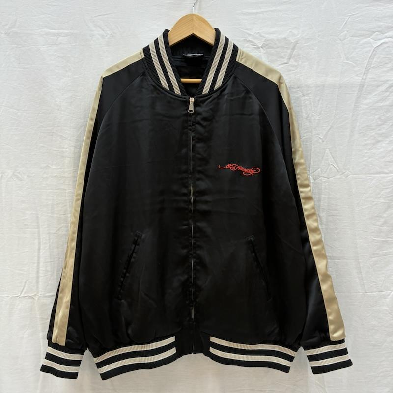 エドハーディー Ed Hardy ジャケット、上着 ジャンパー、ブルゾン スカル ハート タトゥー 刺繍 スカジャン L メンズ USED 古着 中古 50164271