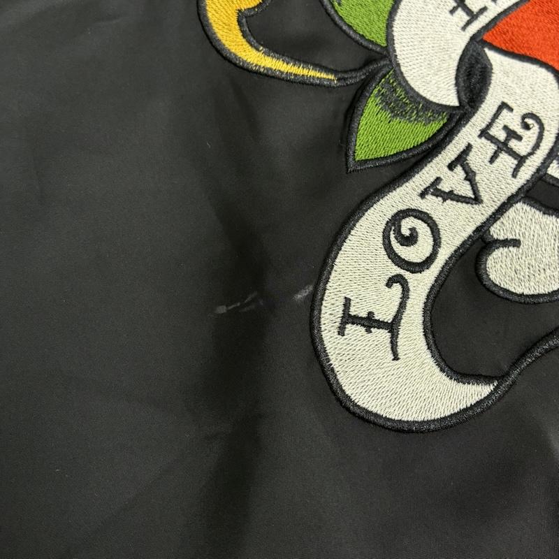 エドハーディー Ed Hardy ジャケット、上着 ジャンパー、ブルゾン スカル ハート タトゥー 刺繍 スカジャン L メンズ USED 古着 中古 50164271