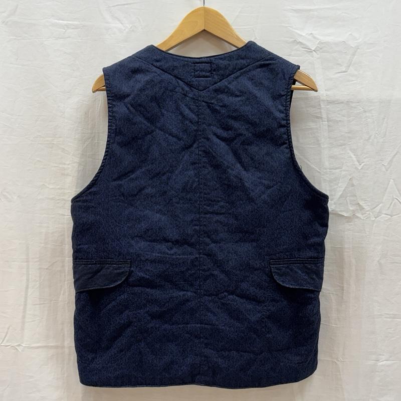 ポストオーバーオールズ POST OVERALLS ベスト ベスト USA製 ハーフムーンポケット ベスト 中綿入り S 紺 / ネイビー / navy メンズ USED 古着 中古 50164272