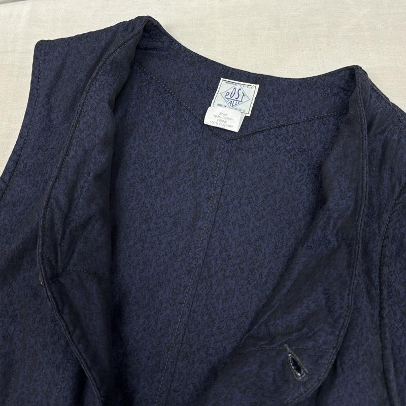 ポストオーバーオールズ POST OVERALLS ベスト ベスト USA製 ハーフムーンポケット ベスト 中綿入り S 紺 / ネイビー / navy メンズ USED 古着 中古 50164272