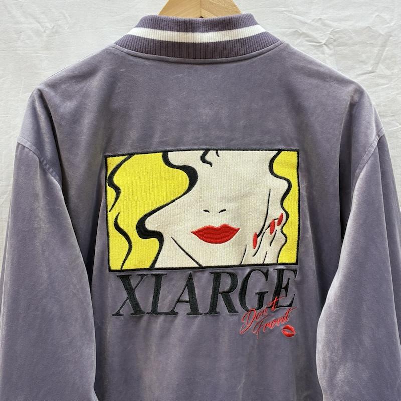エクストララージ XLARGE ジャケット、上着 ジャンパー、ブルゾン ベロア調 グラフィック 刺繍 スカジャン 01201505 XL メンズ USED 古着 中古 50164273