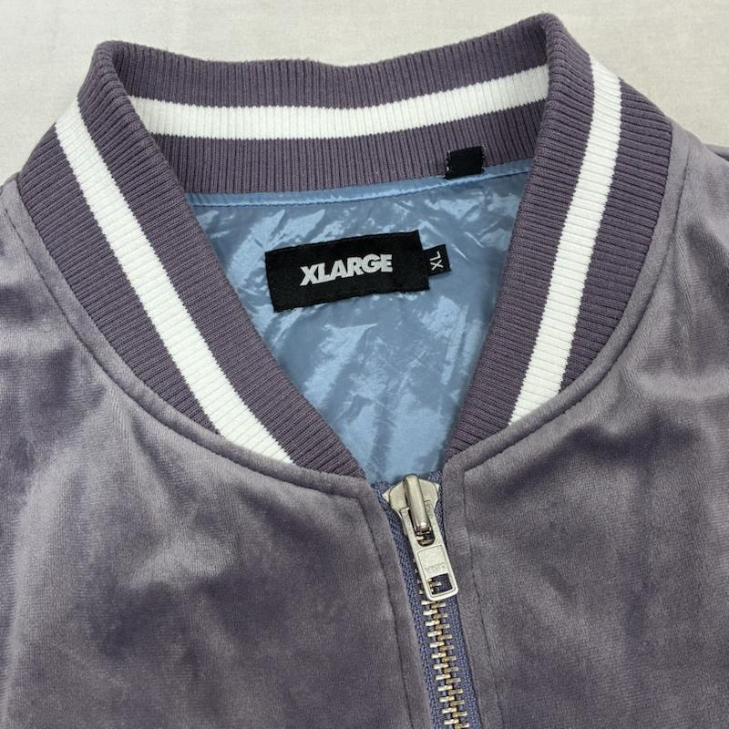 エクストララージ XLARGE ジャケット、上着 ジャンパー、ブルゾン ベロア調 グラフィック 刺繍 スカジャン 01201505 XL メンズ USED 古着 中古 50164273