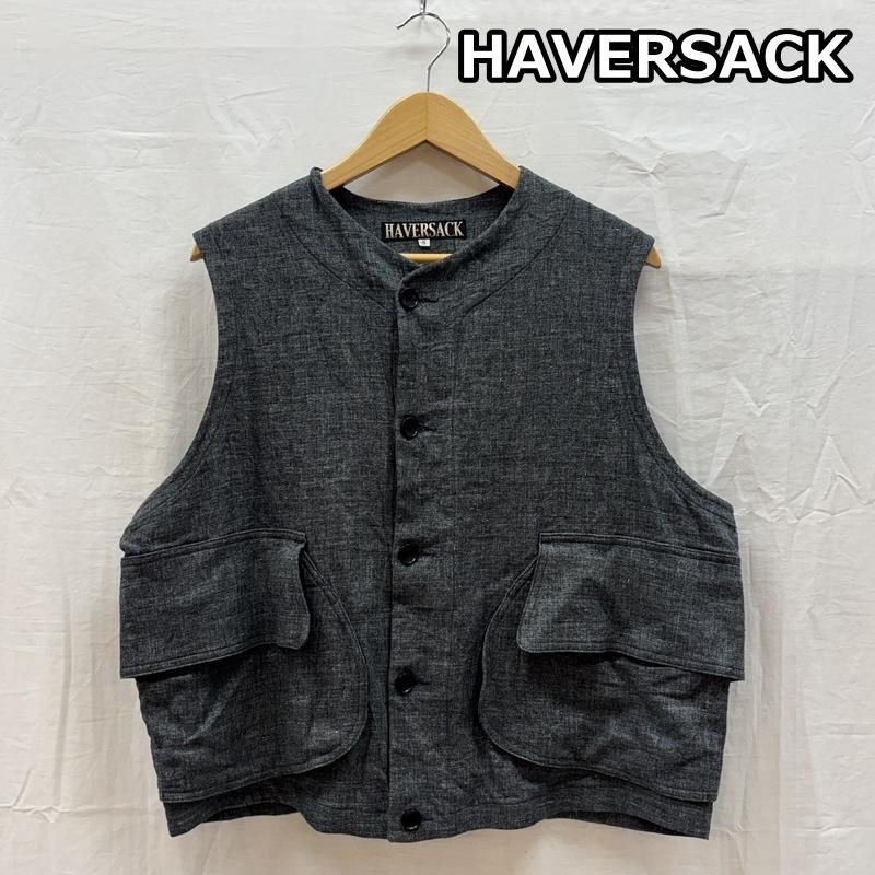 ハバーザック HAVERSACK ベスト ベスト 842623 トップリネンサージ ワーク ベスト S 灰 / グレー / gray メンズ USED 古着 中古 50164274