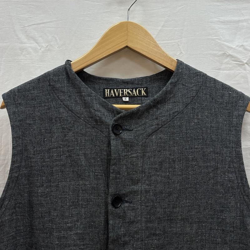 ハバーザック HAVERSACK ベスト ベスト 842623 トップリネンサージ ワーク ベスト S 灰 / グレー / gray メンズ USED 古着 中古 50164274
