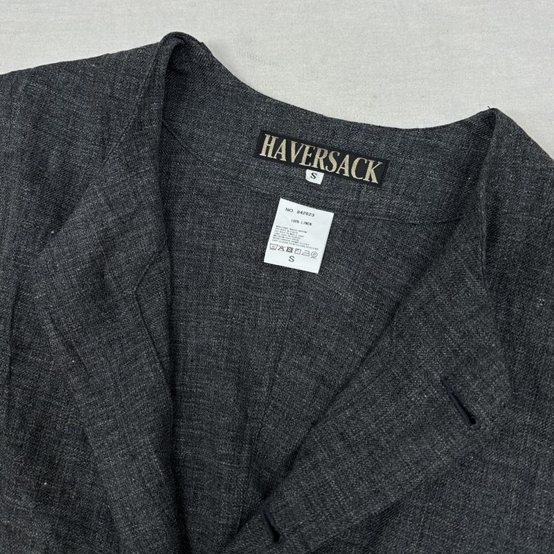 ハバーザック HAVERSACK ベスト ベスト 842623 トップリネンサージ ワーク ベスト S 灰 / グレー / gray メンズ USED 古着 中古 50164274