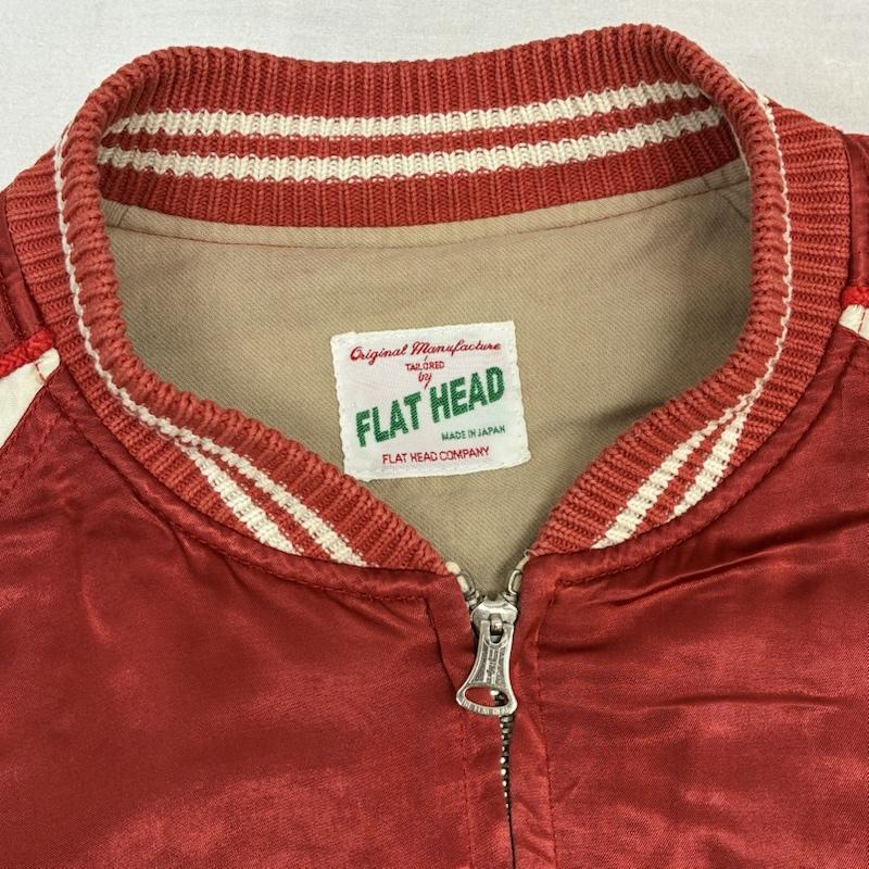 ザ・フラットヘッド The Flat Head ジャケット、上着 ジャンパー、ブルゾン レーヨン トランプ 刺繍 スカジャン L メンズ USED 古着 中古 50164275